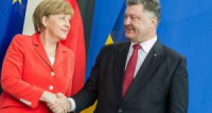 Порошенко забыл пожать руку канцлеру Меркель